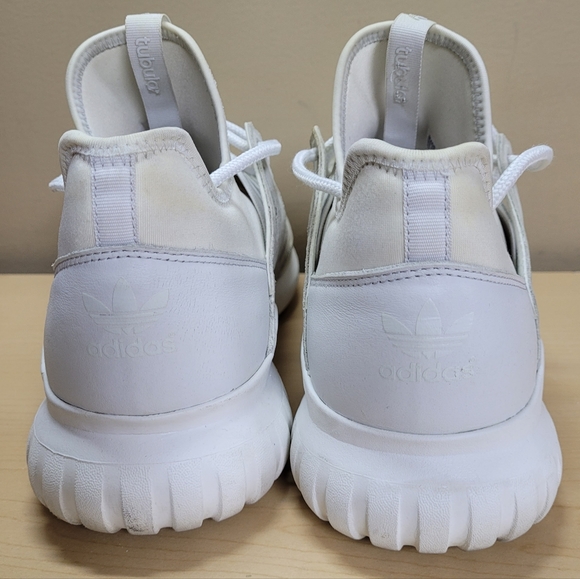 Adidas Original Tubular Radial White on White Men's Size 11.5 - Picture 6 of 12